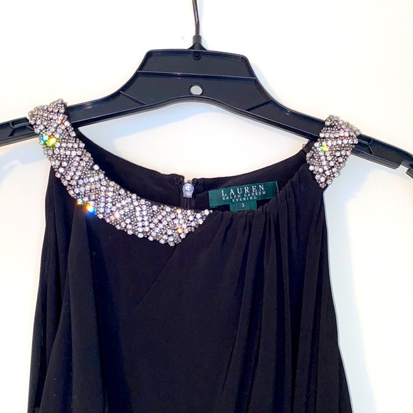 Black Ralph Lauren Evening Dress - Picture 2 of 3